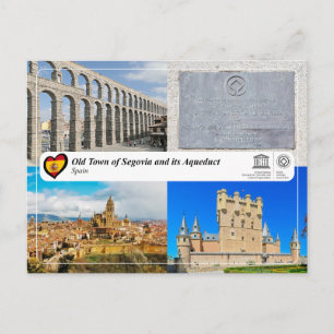UNESCO WHS - Old Town of Segovia and its Aqueduct Postcard