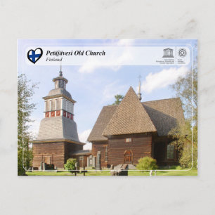 UNESCO WHS - Petäjävesi Old Church Postcard