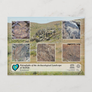UNESCO WHS - Petroglyphs of Tanbaly Postcard