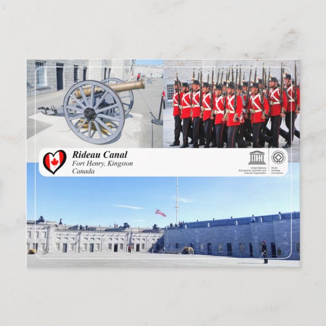 UNESCO WHS - Rideau Canal - Fort Henry, Kingston Postcard (Front)