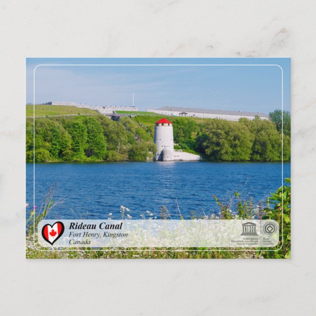 UNESCO WHS - Rideau Canal - Fort Henry, Kingston Postcard (Front)