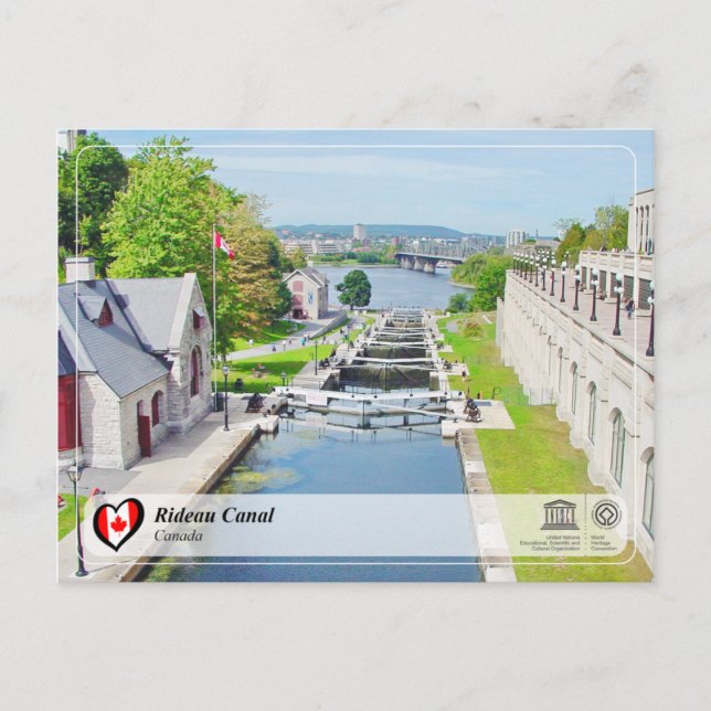 UNESCO WHS - Rideau Canal Postcard (Front)