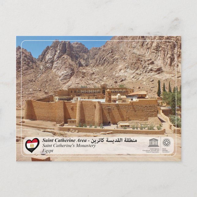 UNESCO WHS - Saint Catherine Area Postcard (Front)