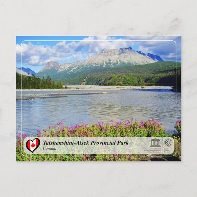 UNESCO WHS - Tatshenshini-Alsek Provincial Park Postcard (Front)