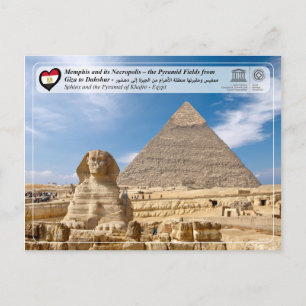 UNESCO WHS - The Pyramid of Khafre (Chephren) Postcard