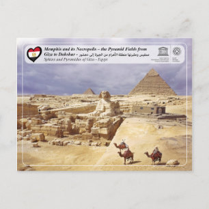 UNESCO WHS - The Pyramids of Giza Postcard