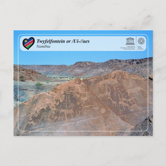 UNESCO WHS - Twyfelfontein Postcard (Front)