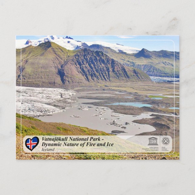 UNESCO WHS - Vatnajökull National Park Postcard (Front)