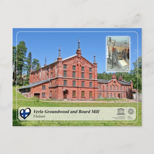 UNESCO WHS - Verla Groundwood and Board Mill Postcard (Front)