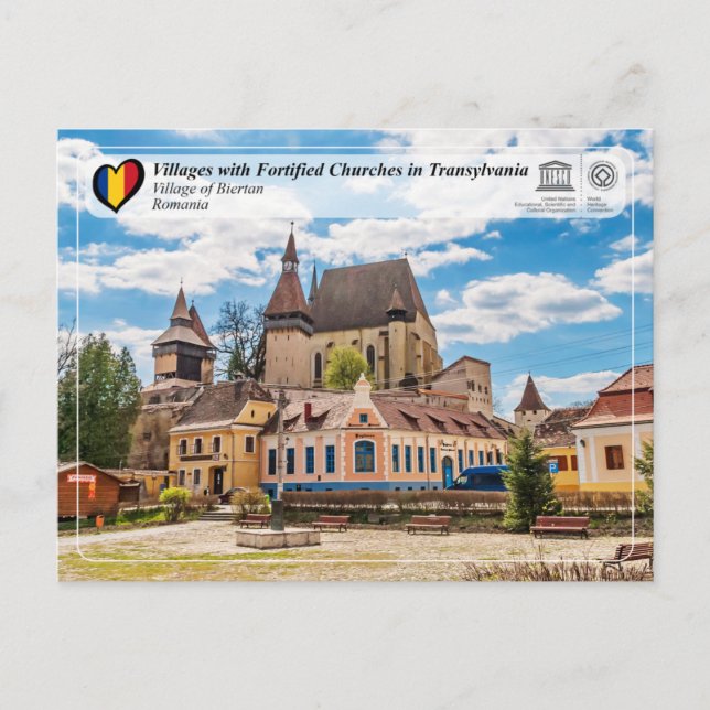 UNESCO WHS - Village of Biertan Postcard (Front)