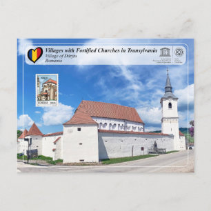 UNESCO WHS - Village of Dârjiu (Stamp Edition) Pos Postcard