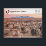 UNESCO WHS - Writing-on-Stone / Áísínai’pi Postcard<br><div class="desc">UNESCO WHS Serie - Writing-on-Stone / Áísínai’pi - The property is located on the northern edge of the semi-arid Great Plains of North America. The Milk River Valley dominates the topography of this cultural landscape, which is characterized by pillars or hoodoos – columns of rock sculpted by erosion into spectacular...</div>