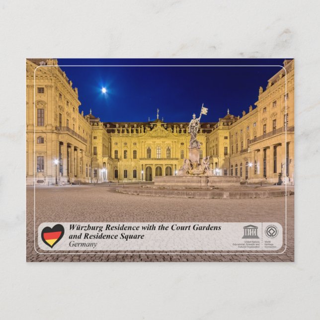 UNESCO WHS - Würzburg Residence Postcard (Front)