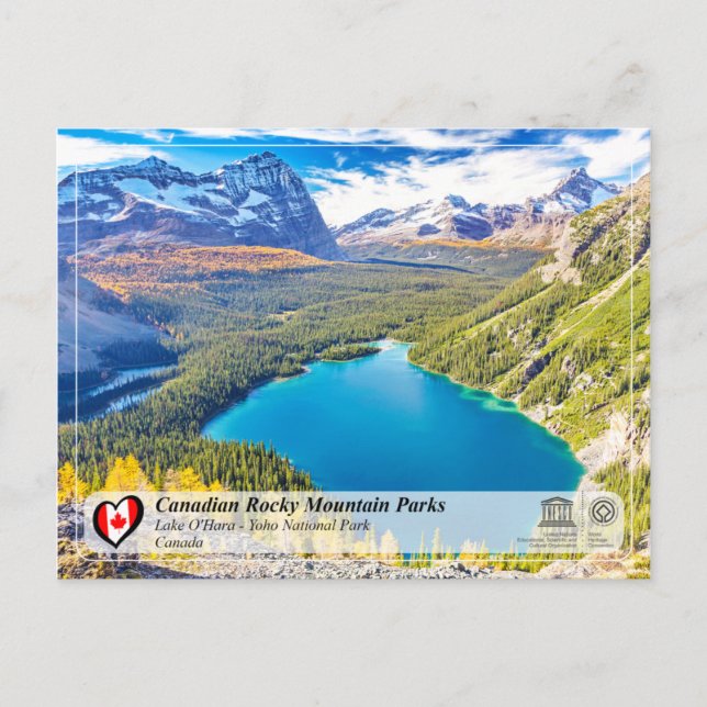 UNESCO WHS - Yoho National Park Postcard (Front)