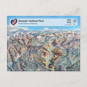 UNESCO WHS - Yosemite National Park - Postcard