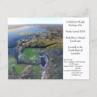 UNESCO world heritage site Budj Bim Postcard