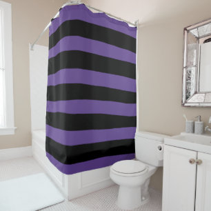 Uneven Stripes in Purple and Black