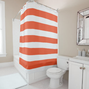 Uneven Stripes - Orange and White