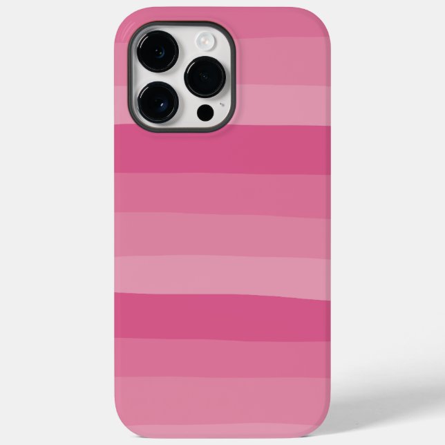Uneven Stripes - Pink Case-Mate iPhone Case (Back)