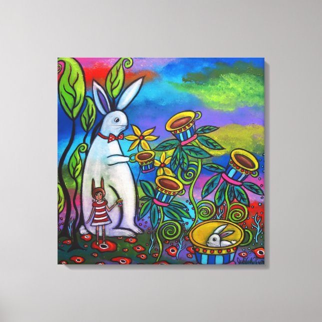 Unexpected Tea Time Gallery Wrapped Canvas Print (Front)