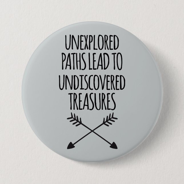 Unexplored Paths 3 Inch Round Button (Front)