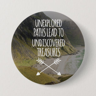 Unexplored Paths 3 Inch Round Button