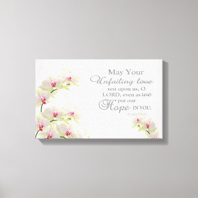 Unfailing Love O Lord Wrapped Canvas (Front)