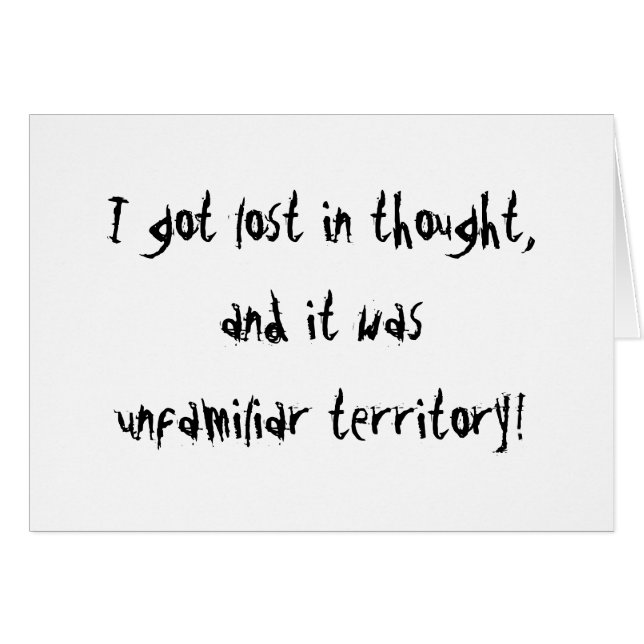 Unfamiliar Territory (Front Horizontal)