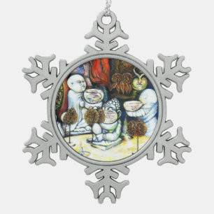 Unfazed by Challenge Snowflake Pewter Christmas Ornament