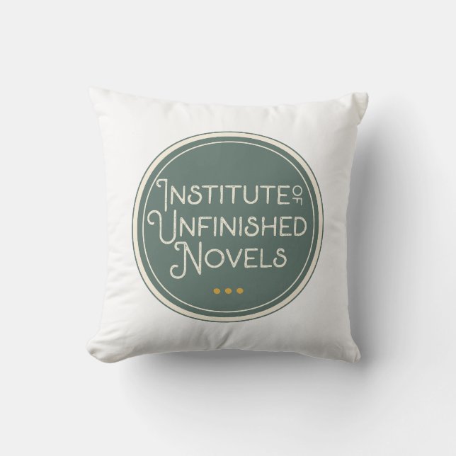 Unfinished Novel | Book Lover Gift | Writer Throw Pillow (Front)