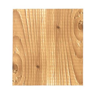 Unfinished Pine Wood Grain Notepad