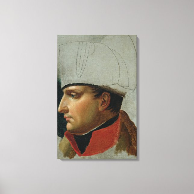Unfinished Portrait of Napoleon I Canvas Print (Front)