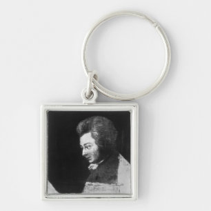 Unfinished Portrait of Wolfgang Amadeus Mozart Keychain