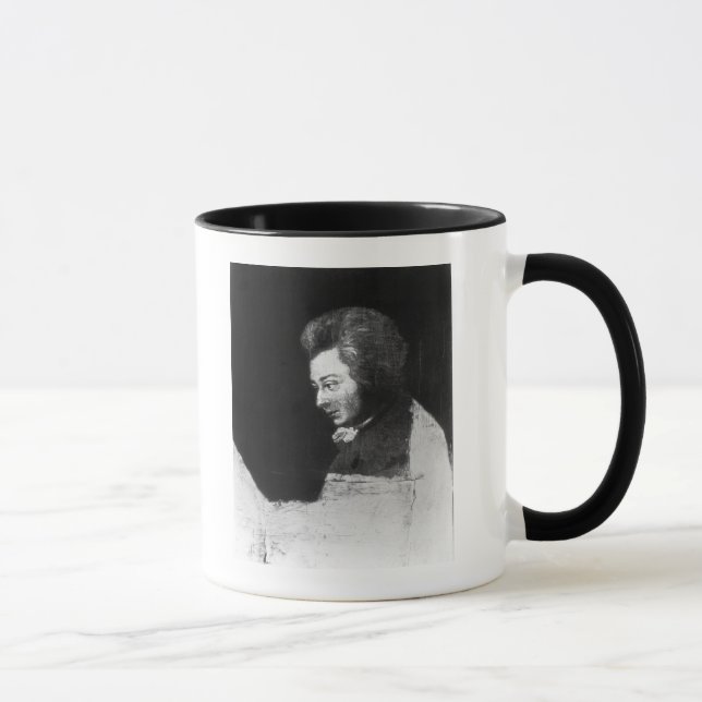 Unfinished Portrait of Wolfgang Amadeus Mozart Mug (Right)