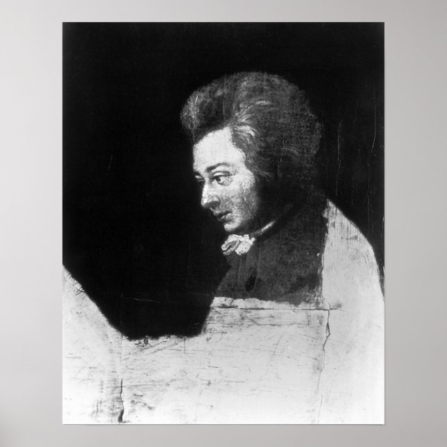 Unfinished Portrait of Wolfgang Amadeus Mozart Poster (Front)