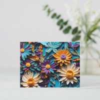 Unfold Happiness-Quilled Colourful Floral Paper Ar