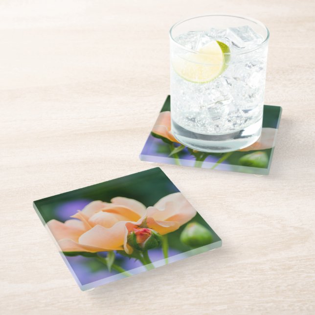 unfolding desire glass coaster (Angled)
