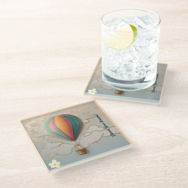 "Unfolding Horizons" Glass Coaster (Angled)