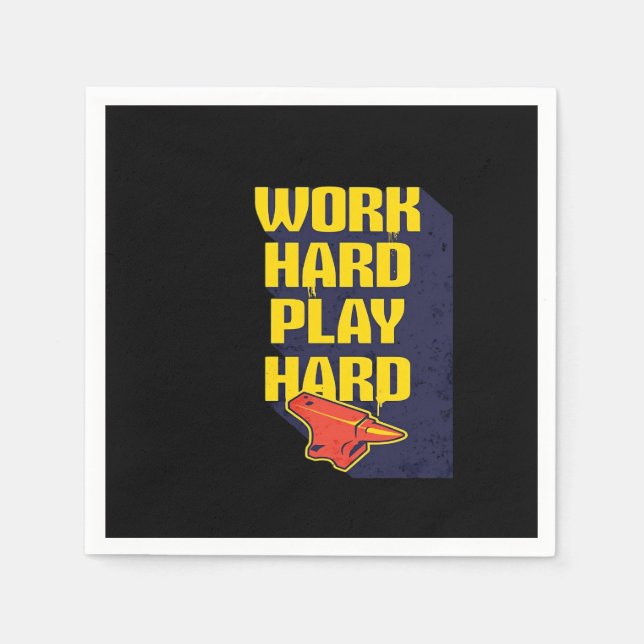 Unforgettable Quote Hard Work Is Paying Off and Pl Napkin (Front)