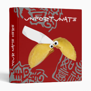'unfortunate' fortune cookie humourous parody binder