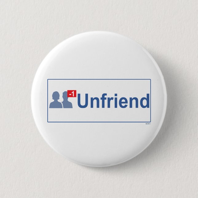 UNFRIEND Facebook 2 Inch Round Button (Front)