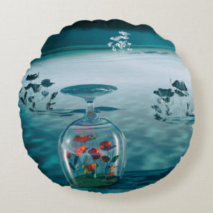 Unfrozen – Fragile Life Preserved Round Pillow