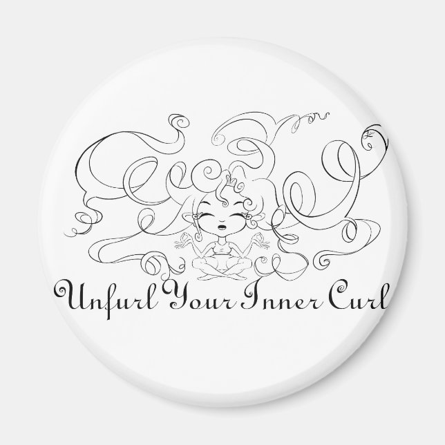 Unfurl your Inner Curl Magnet (Front)