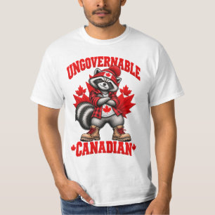 Ungovernable Canadian Raccoon– Canada 2026 strong T-Shirt