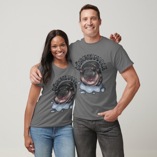 Ungovernable Hippo T-Shirt (Unisex)