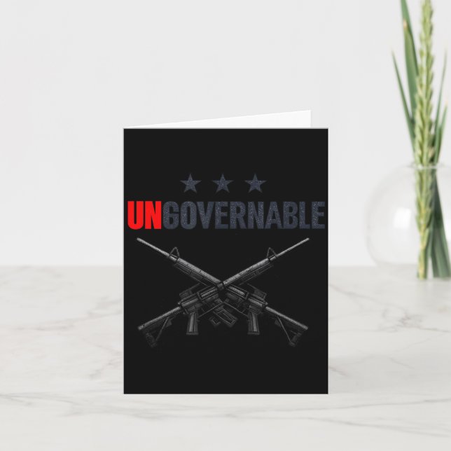 Ungovernable Shirts  Card (Front)