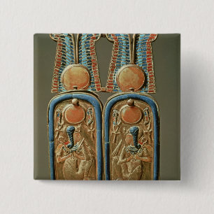 Unguent box in form of a double royal 2 inch square button