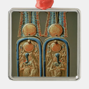 Unguent box in form of a double royal metal ornament