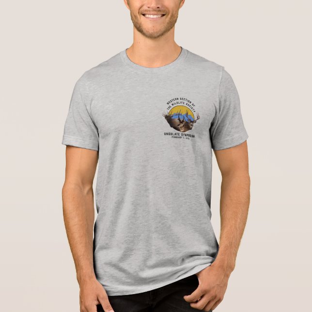 Ungulates Symposium T-shirt Tri-Blend Shirt (Front)