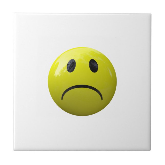 unhappy face emoji tile (Front)